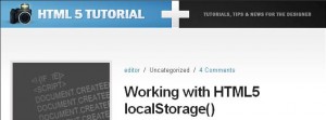 HTML5 Tutorial