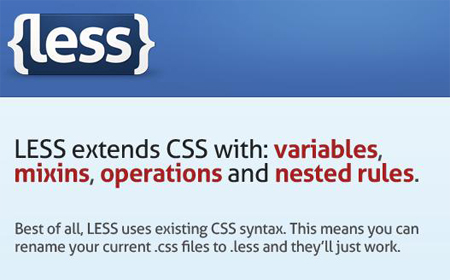 CSS preprocessors Less-CSS