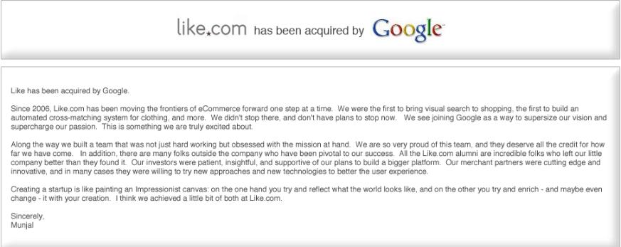 google acquires like.com