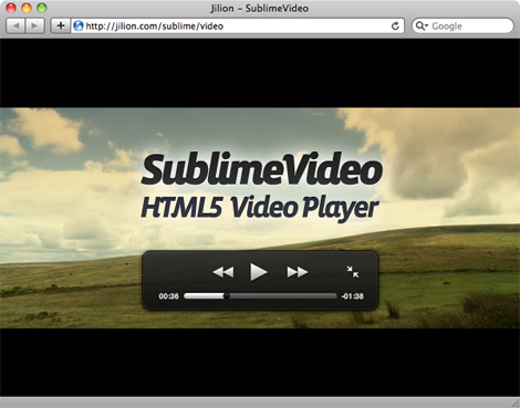 SublimeVideo HTML5 Video Players