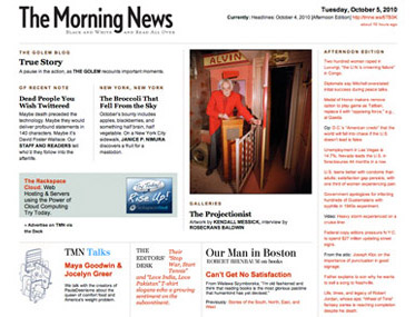 The morning news