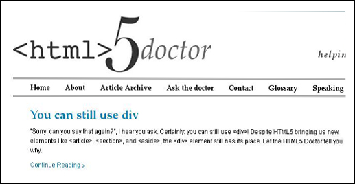 HTML5 Doctor