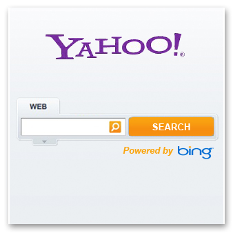 yahoo powered by bing