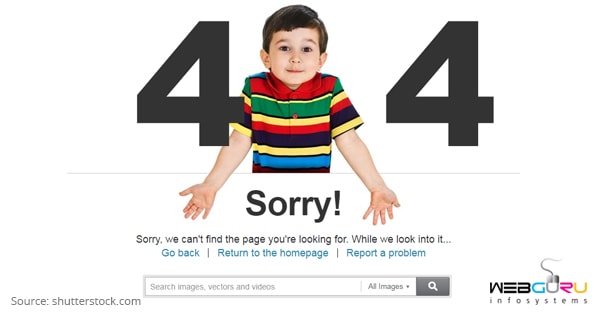 404 error page