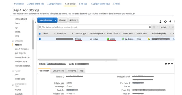 The Tutorial on AWS Cloud Server Step7