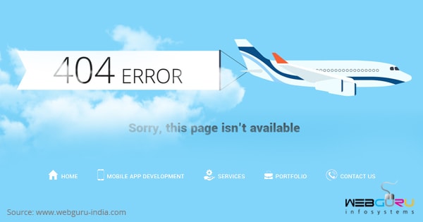 404 error page